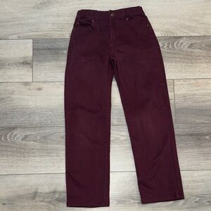 Jamie and Jack Pants in burgundy color